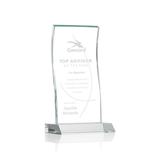 Recognition Awards - Crystal Awards - Edmonton Award - Clear