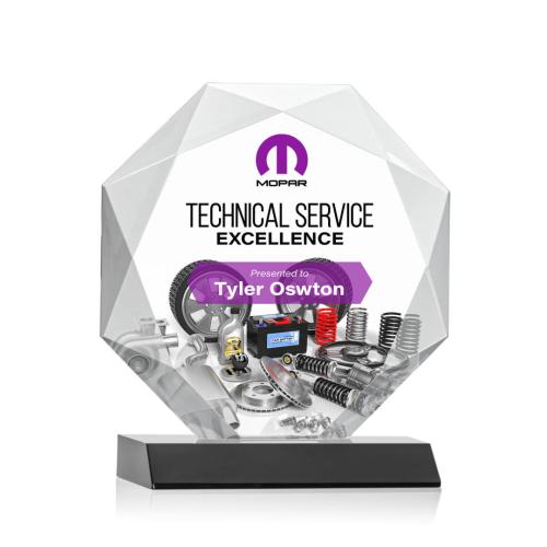 Recognition Awards - Crystal Awards - Kitchener VividPrint™ Award - Black