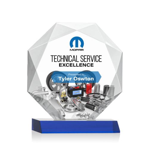 Recognition Awards - Crystal Awards - Kitchener VividPrint™ Award - Blue