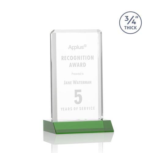 Recognition Awards - Crystal Awards - Southport Award - Green