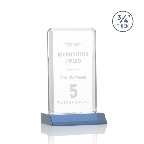 Recognition Awards - Crystal Awards - Southport Award - Sky Blue