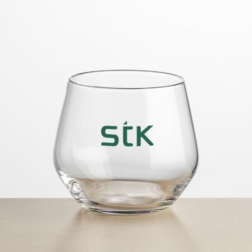 Corporate Gifts - Barware - Wine & Champagne - Wine Glasses - Mandelay Stemless Wine - Imprinted