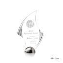 Flourish Hemisphere Award - Laser Engraved