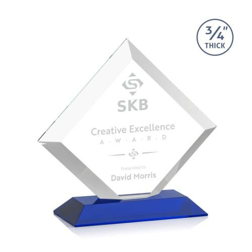 Recognition Awards - Crystal Awards - Belaire Award - Blue