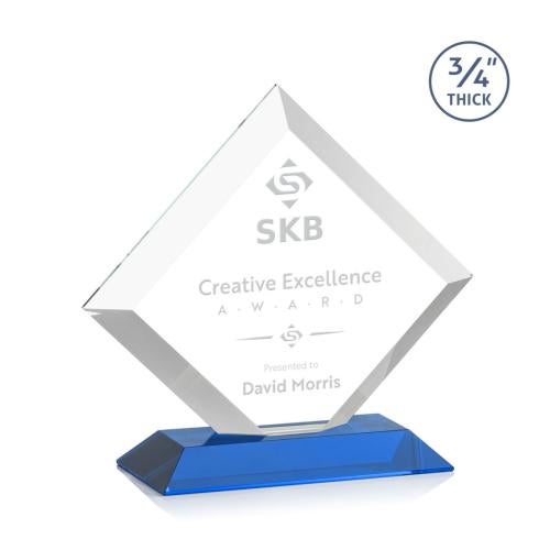 Recognition Awards - Crystal Awards - Belaire Award - Sky Blue