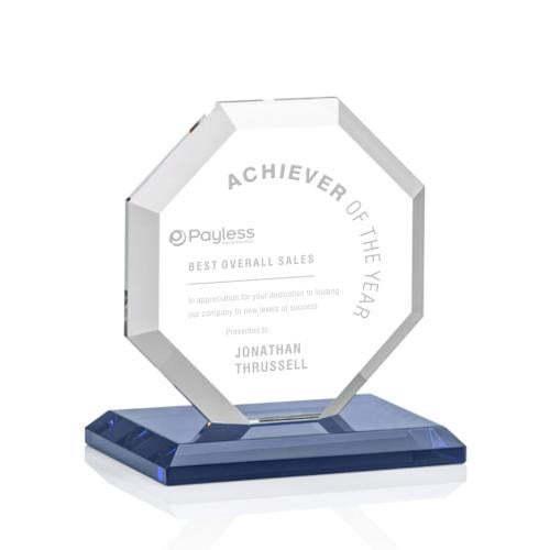 Recognition Awards - Crystal Awards - Leyland Award - Blue
