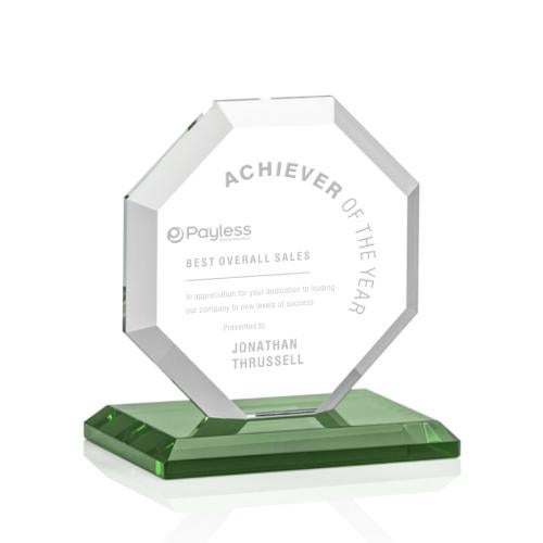 Recognition Awards - Crystal Awards - Leyland Award - Green