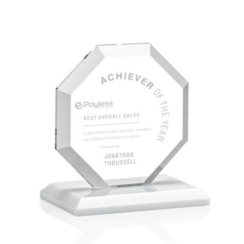 Recognition Awards - Crystal Awards - Leyland Award - White