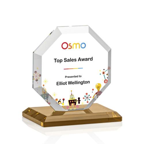 Recognition Awards - Crystal Awards - Leyland VividPrint™ Award - Amber