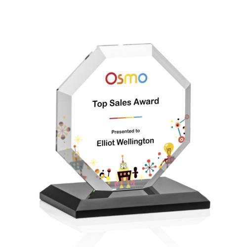 Recognition Awards - Crystal Awards - Leyland VividPrint™ Award - Black
