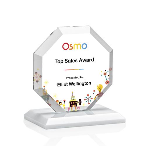 Leyland VividPrint™ Award - White Recognition Awards - Crystal Awards - Leyland VividPrint™ Award - White