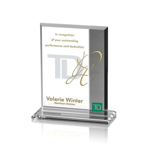 Recognition Awards - Crystal Awards - Claremont Award - Grey
