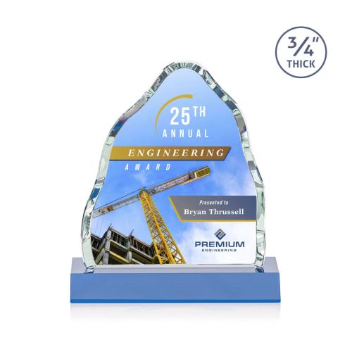 Recognition Awards - Crystal Awards - Dunwich VividPrint™ Award - Sky Blue