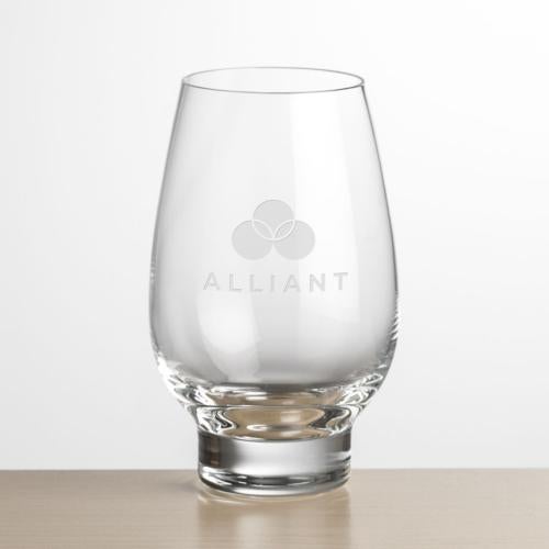 Corporate Gifts - Barware - Wine & Champagne - Wine Glasses - Glenarden Stemless Wine - Deep Etch