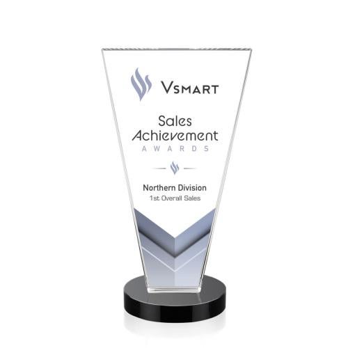 Recognition Awards - Crystal Awards - Burney VividPrint™ Award - Black