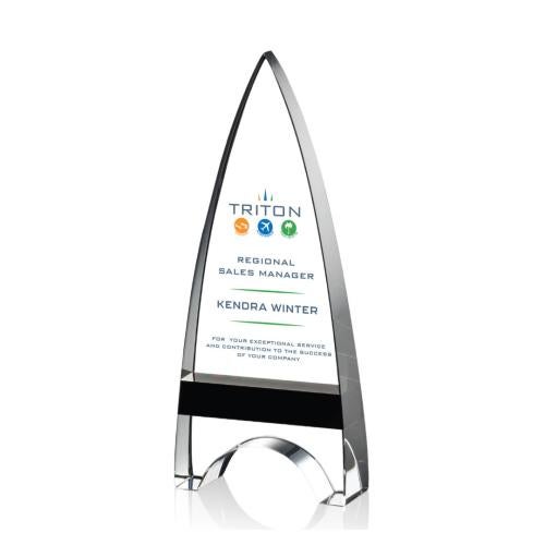 Recognition Awards - Crystal Awards - Kent VividPrint™ Award - Black