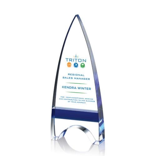 Recognition Awards - Crystal Awards - Kent VividPrint™ Award - Blue