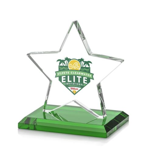 Recognition Awards - Crystal Awards - Sudbury Star VividPrint™ Award - Green