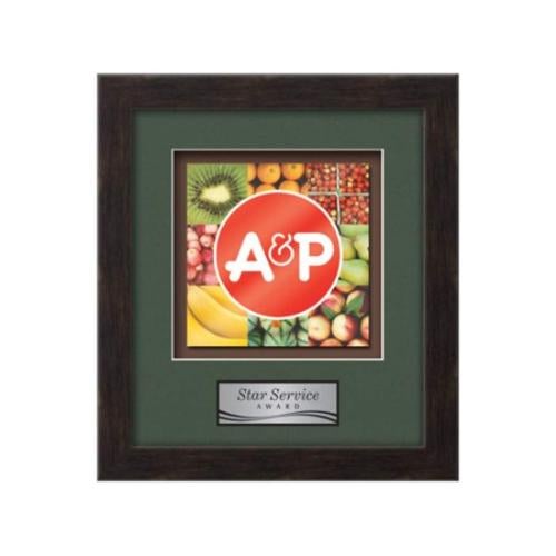Plaque Awards - Framed Awards & Plaques - Eldridge - Espresso Dark Walnut
