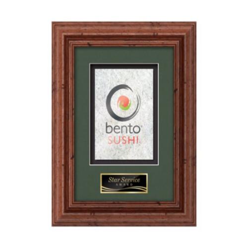 Plaque Awards - Framed Awards & Plaques - Terrene -  Dark Walnut 