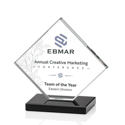 Recognition Awards - Crystal Awards - Wellington VividPrint™ Award - Black