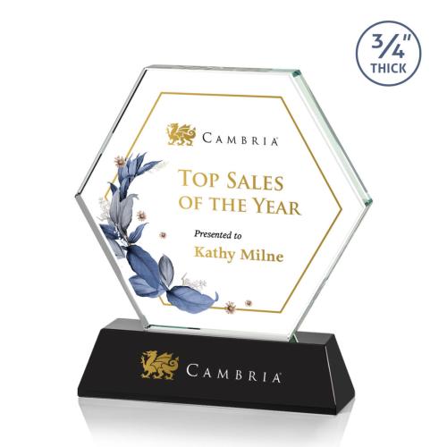 Recognition Awards - Crystal Awards - Ralston VividPrint™ Award - Black