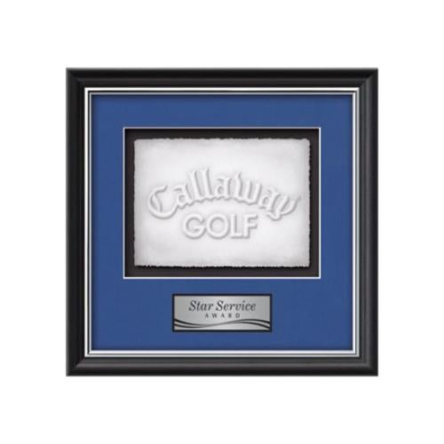 Plaque Awards - Framed Awards & Plaques - Baron Cast Paper-  Black/Silver