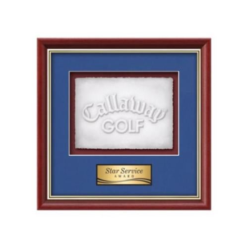Plaque Awards - Framed Awards & Plaques - Baron -  Mahogany/Gold