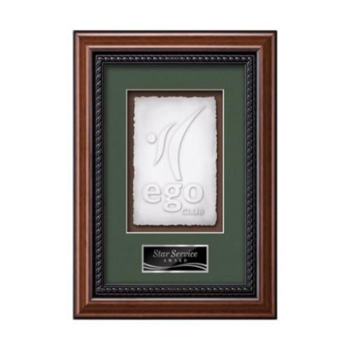 Plaque Awards - Framed Awards & Plaques - Deco -  Walnut