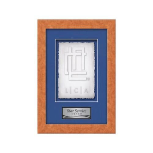 Plaque Awards - Framed Awards & Plaques - Eldridge -  Light Walnut