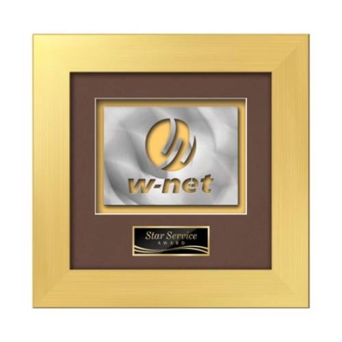 Plaque Awards - Framed Awards & Plaques - Premier Aquashape™ Award - Gold