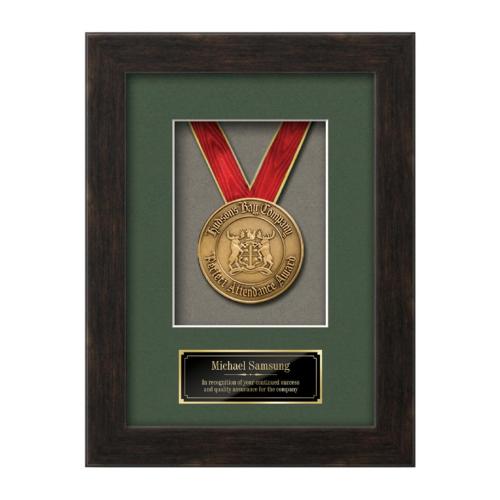 Plaque Awards - Framed Awards & Plaques - Eldridge Vert - Dark Walnut