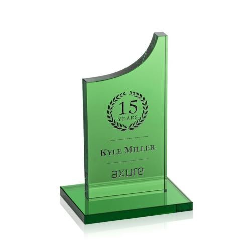 Recognition Awards - Crystal Awards - Berrattini Award - Green