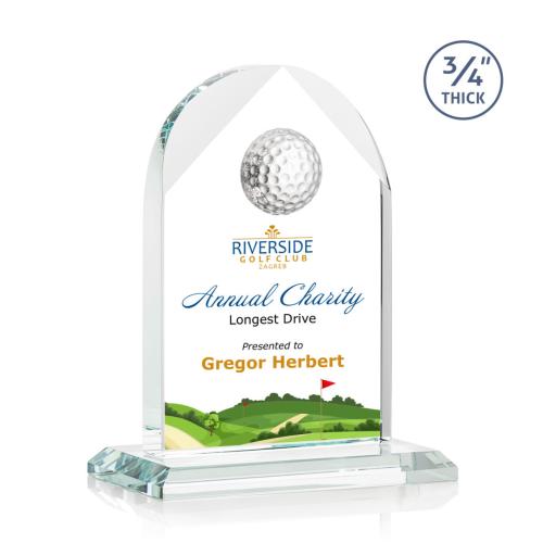 Recognition Awards - Crystal Awards - Blake Golf VividPrint™ Award - Starfire