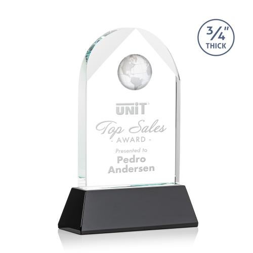 Recognition Awards - Crystal Awards - Blake Globe on Newhaven - Black