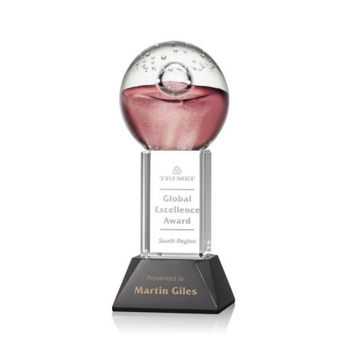 Recognition Awards - Glass Awards - Art Glass Awards - Jupiter Award on Stowe Base