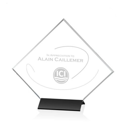 Recognition Awards - Crystal Awards - Swale Award - Black