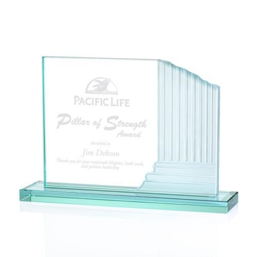 Recognition Awards - Glass Awards - Jade Glass Awards - Colliseum Award - Jade