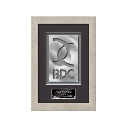 Plaque Awards - Framed Awards & Plaques - Eldridge Aquashape™ Award - Antique Silver