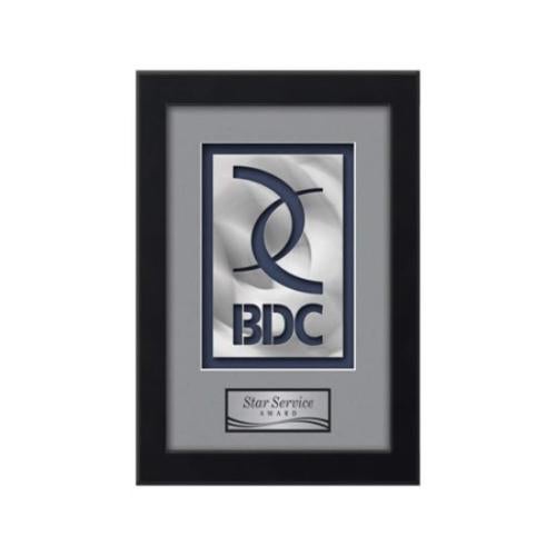 Plaque Awards - Framed Awards & Plaques - Eldridge Aquashape™ Award - Satin Black