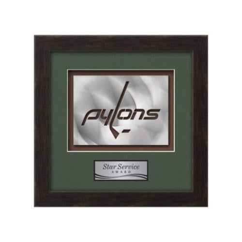 Plaque Awards - Framed Awards & Plaques - Eldridge Aquashape™ Award - Espresso Dark Walnut