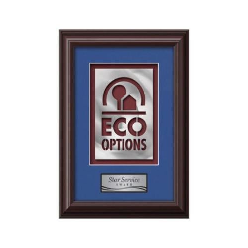 Plaque Awards - Framed Awards & Plaques - Monarch Aquashape - Mahogany