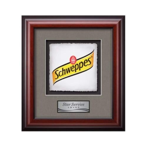 Plaque Awards - Framed Awards & Plaques - Cornaro -  Mahogany 