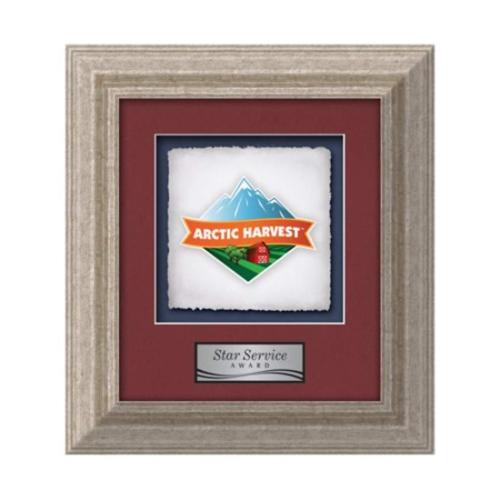 Plaque Awards - Framed Awards & Plaques - Terrene -  Antique Silver