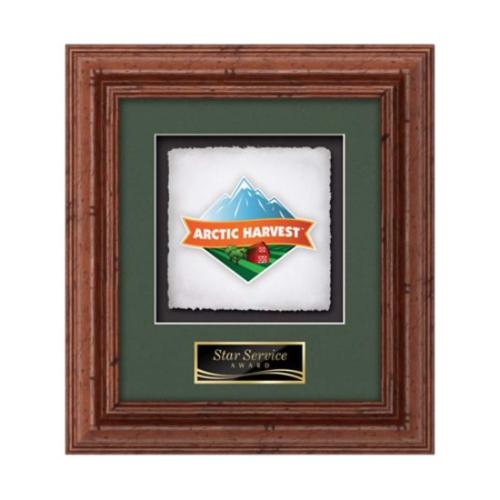 Plaque Awards - Framed Awards & Plaques - Terrene -  Dark Walnut 