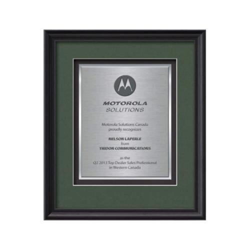 Plaque Awards - Framed Awards & Plaques - Raven Certificate TexEtch - Black