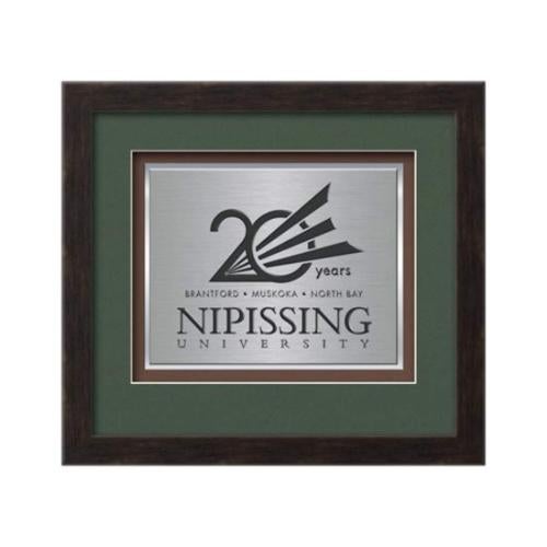 Plaque Awards - Framed Awards & Plaques - Eldridge Certificate TexEtch - Espresso Dark Walnut