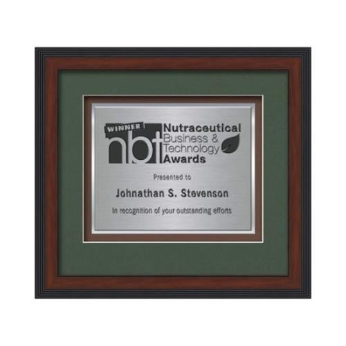 Plaque Awards - Framed Awards & Plaques - Jasper Certificate TexEtch - Dark Walnut