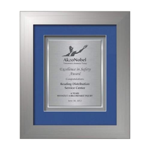 Premier Certificate TexEtch - Silver Plaque Awards - Framed Awards & Plaques - Premier Certificate TexEtch - Silver