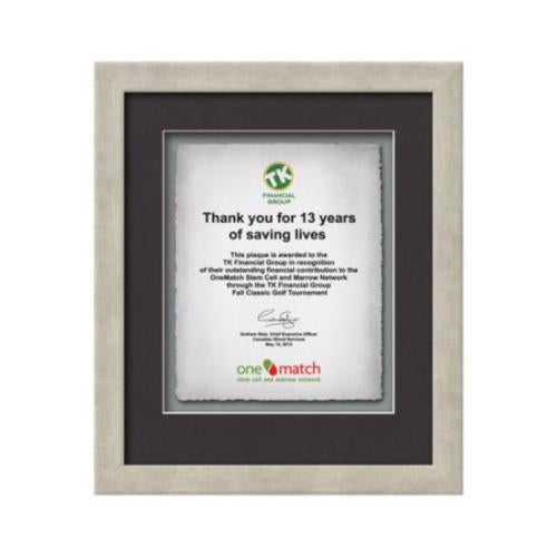 Plaque Awards - Framed Awards & Plaques - Eldridge -  Antique Silver